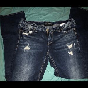 Women’s Silver Elyse slim bootcut jeans 32W 33L